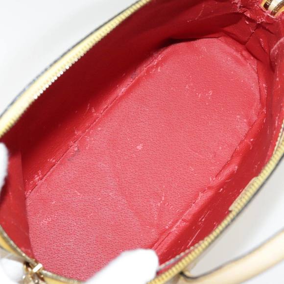 CELINE Hand Bag Leather Yellow Gold Auth 94782 - Picture 11 of 16